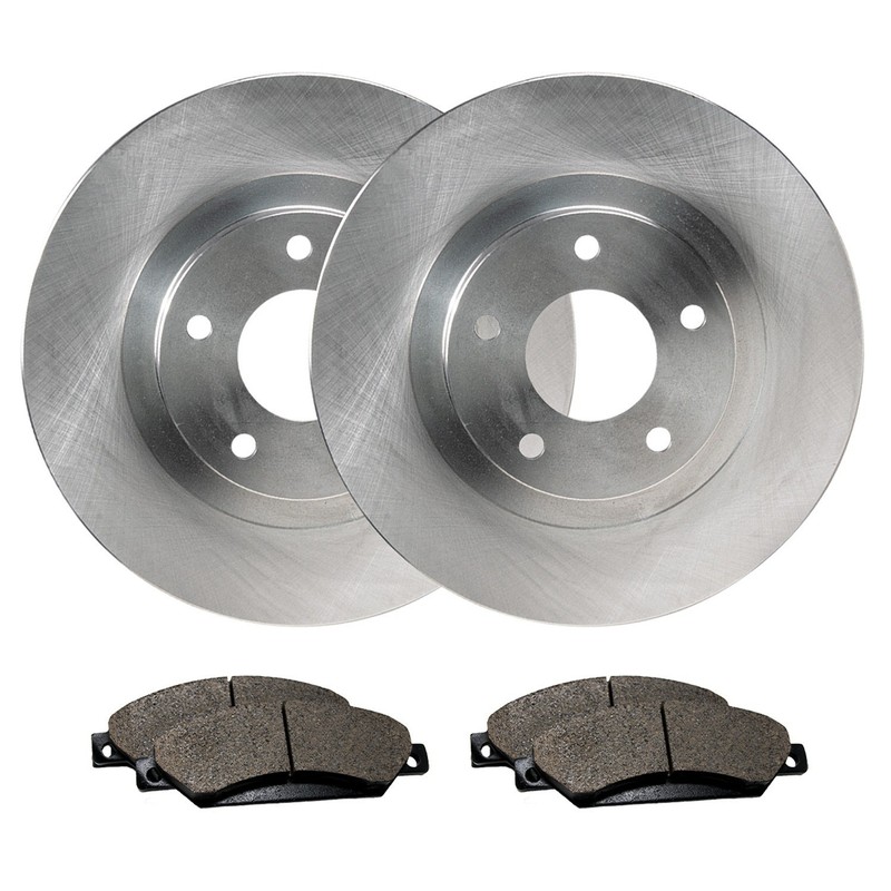 Rear Brake Rotors + Ceramic Pads for Subaru Forester Crosstrek Impreza