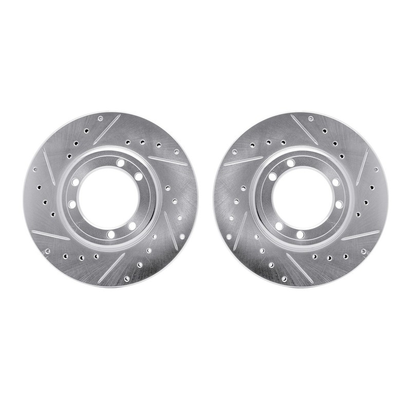 WGPN1-44000 R1 Concepts 2-Wheel Set Brake Discs Front for Hummer H1 2002-2004