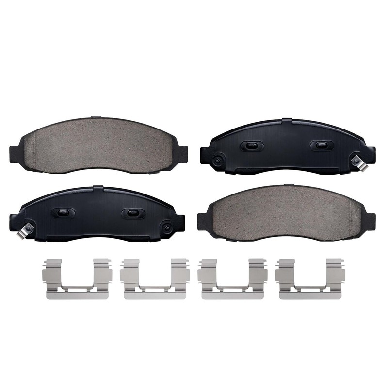 6pc Front Disc Brake Rotors Pads + Wheel Hub Kit for 2003 2004 4WD Dodge Dakota gallery