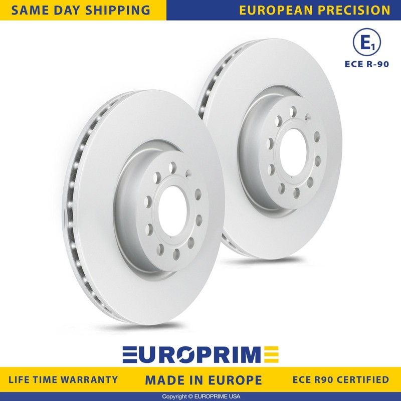 12.28 in Front Brake Rotors Set for 06-20 Audi A3 12-17 Vw Beetle 06-10 Bora CC