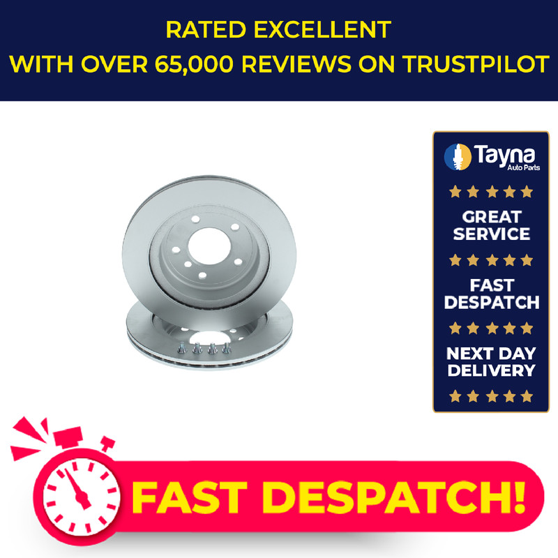 2x Brake Discs Pair Vented Rear 300mm 0986479775 Bosch Set 34216782605 BD1605