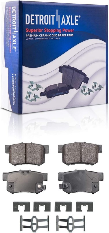 5-Lug Rear Brake Pads Calipers Rotors for 2003-2011 Honda Element gallery
