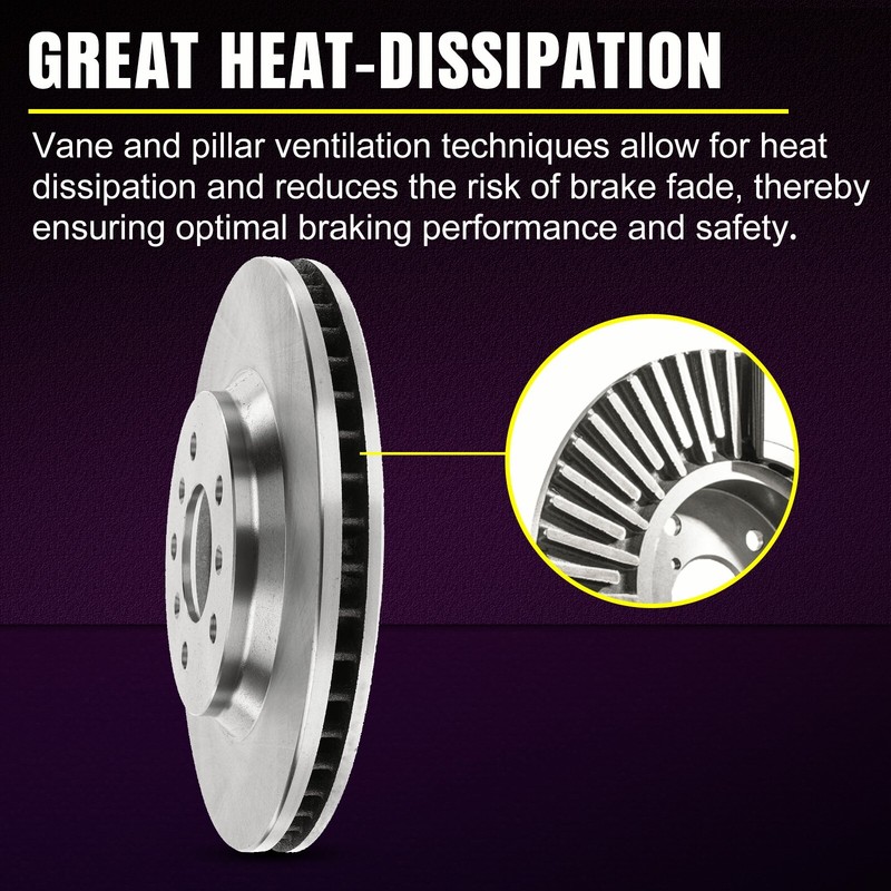 Rear Disc Brake Rotors + Ceramic Brake Pads for GMC Acadia Saturn Outlook gallery