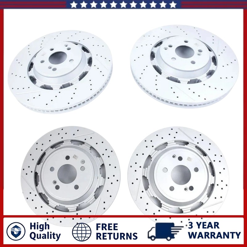 Brake Rotor Kits Front & Rear For Mercedes Benz S63 & S65 AMG 2014-2020