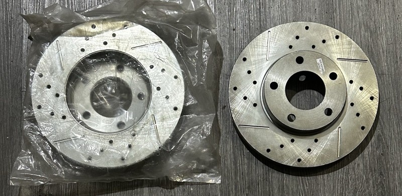 Set Of 2: Front Disc Brake Rotors, JBR113XL min THK 23MM 16014T