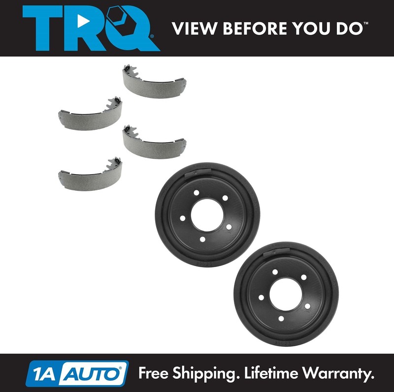 TRQ Brake Drum & Shoe Rear LH Left RH Right Kit Set for 97-03 Ford F150
