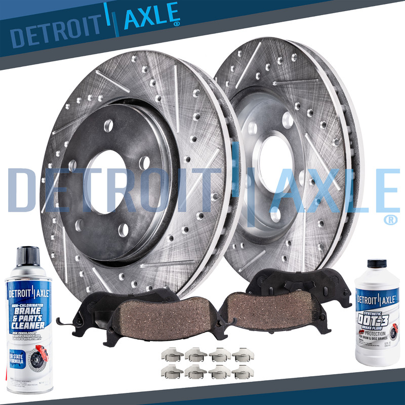 4WD Front Brake Rotors + Brake Pads for Chevy S10 Blazer GMC S15 Jimmy Seville