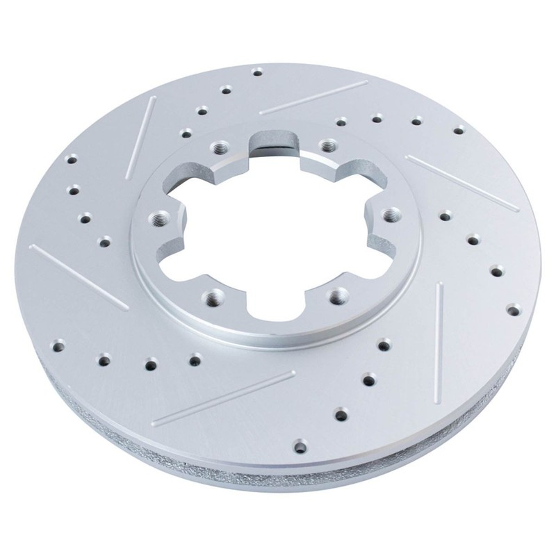 Performance Drilled & Slotted Brake Rotor & Metallic Pad Front Set New gallery