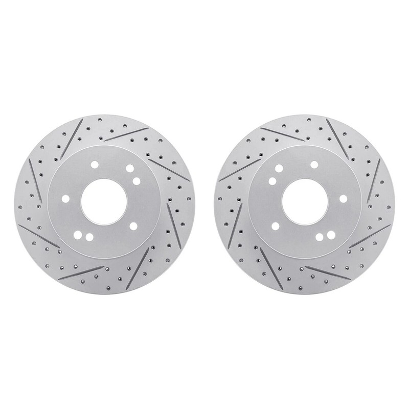 For Chevy Camaro 68-69 R1 Concepts Drilled & Slotted Rear Brake Rotor Set