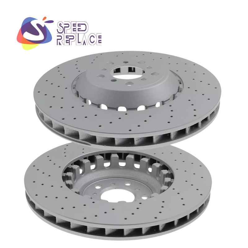 L&R Front Ventilated & Drilled Brake Disc Rotor Set for BMW F10 F12 F13 M5 M6 US