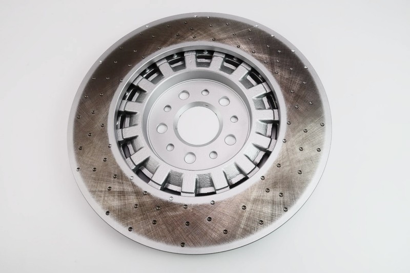 Maserati Levante S Trofeo front brake pads & dimpled rotors TopEuro #1565 gallery