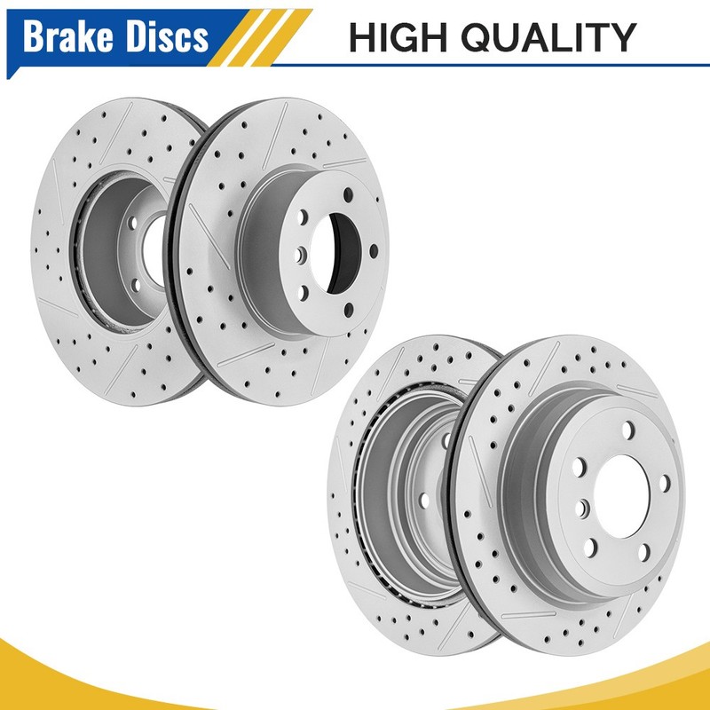 Front & Rear Disc Brake Rotors Set for BMW 320i 328d 328i 330i 428i GT xDrive