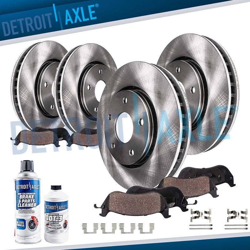 10pc Front Rear Disc Rotors Ceramic Brake Pads for Discovery Range Rover Sport