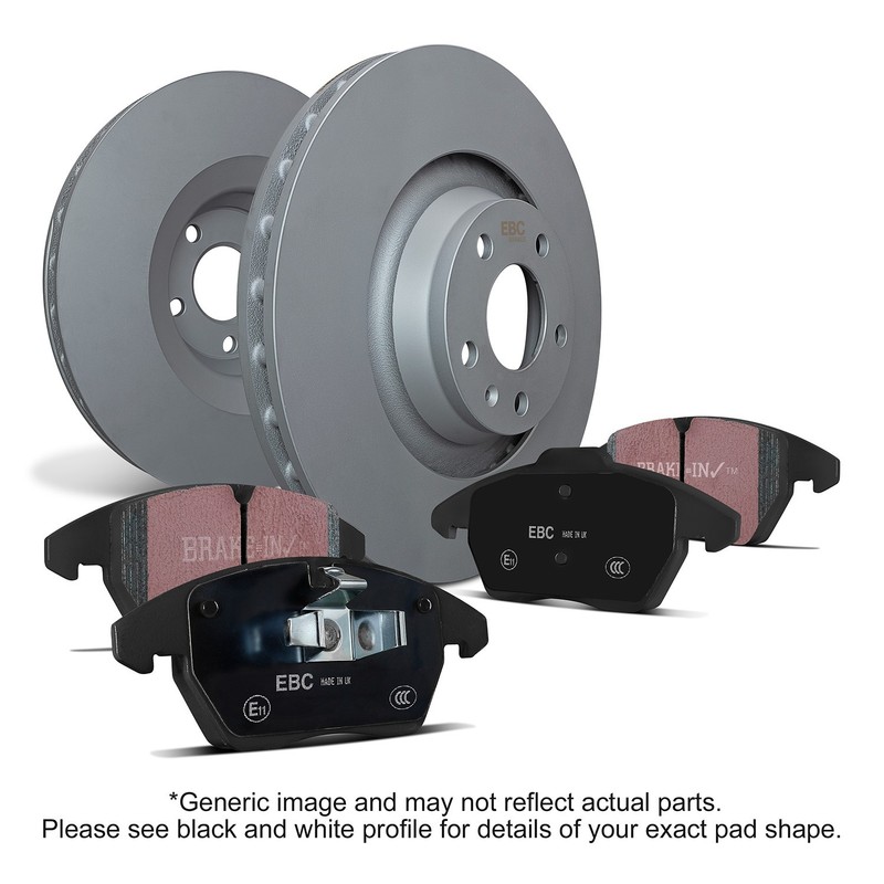 EBC Front Brake Pad and Rotor Kit for Scion FR-S/Subaru BRZ 2.0L 12-21 S1KF1704