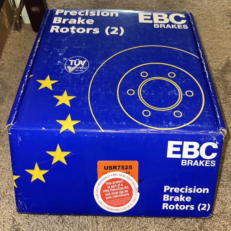 EBC Precision Brake Rotors USR7525 (2) NEW OEM Replacement TÜV Approved