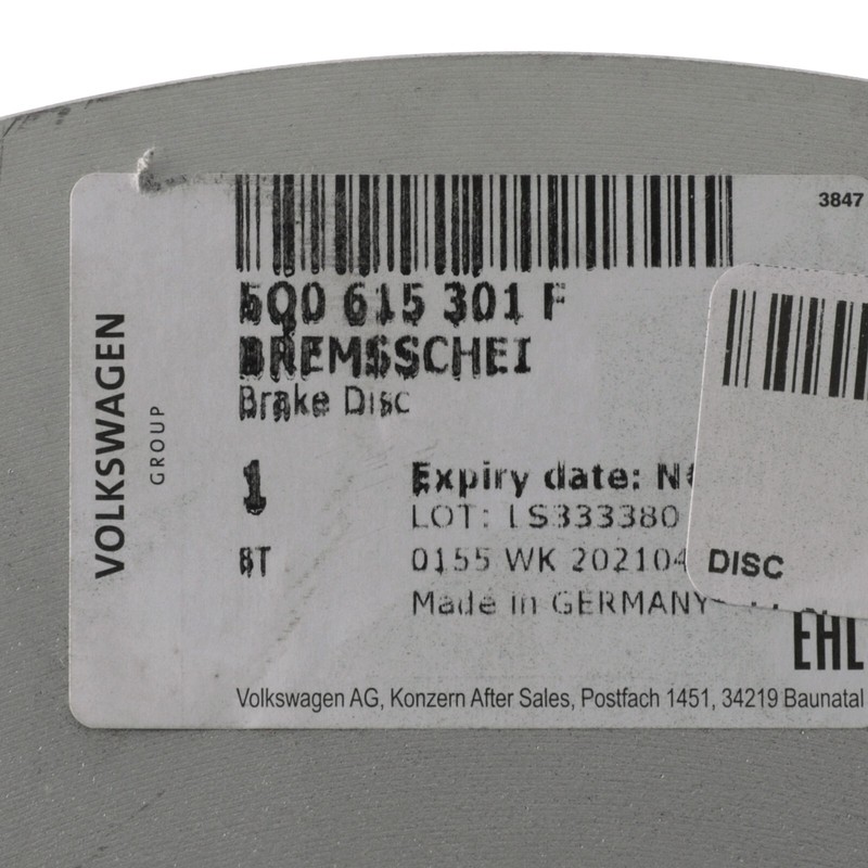 Genuine Volkswagen 2005-2019 Jetta Eos Front Disc Brake Rotor 5Q0-615-301-F gallery