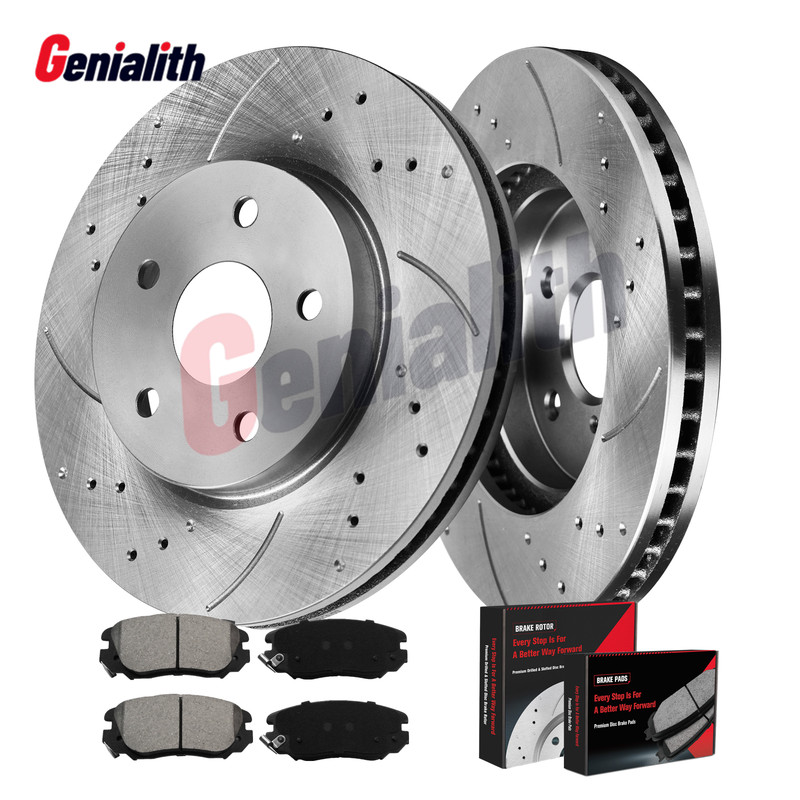 12.64 in Front Rotors Pads Kit for GMC Terrain Chevy Impala Equinox Buick Allure