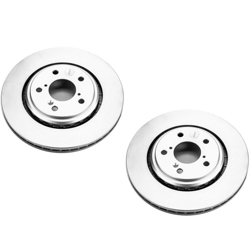 SET-P15JBR1590EVC-2 Powerstop Brake Discs 2-Wheel Set Front for Honda Ridgeline