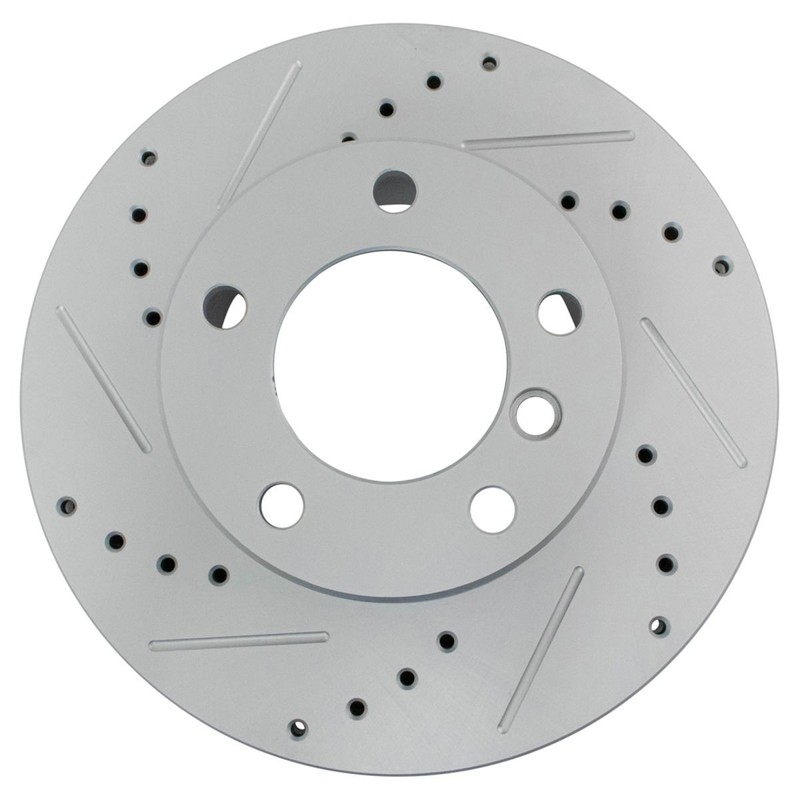 TRQ Brake Pad & Performance Rotor Kit Ceramic Front for BMW 525i 528i 528iT gallery