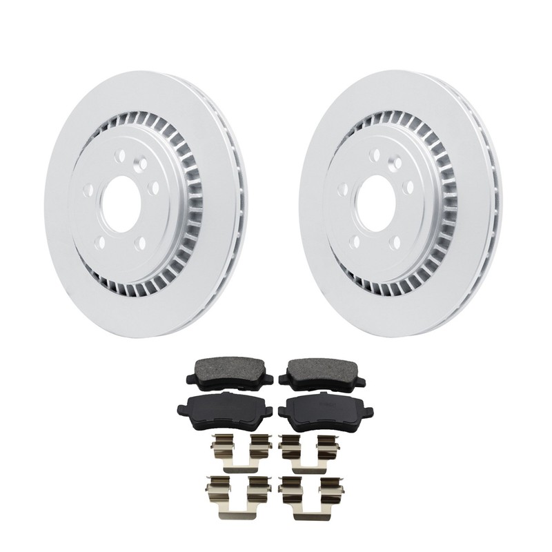 Hella Rear Rotors Bosch QuietCast Semi-Met Disc Brake Pads Kit For S60 S80 XC70