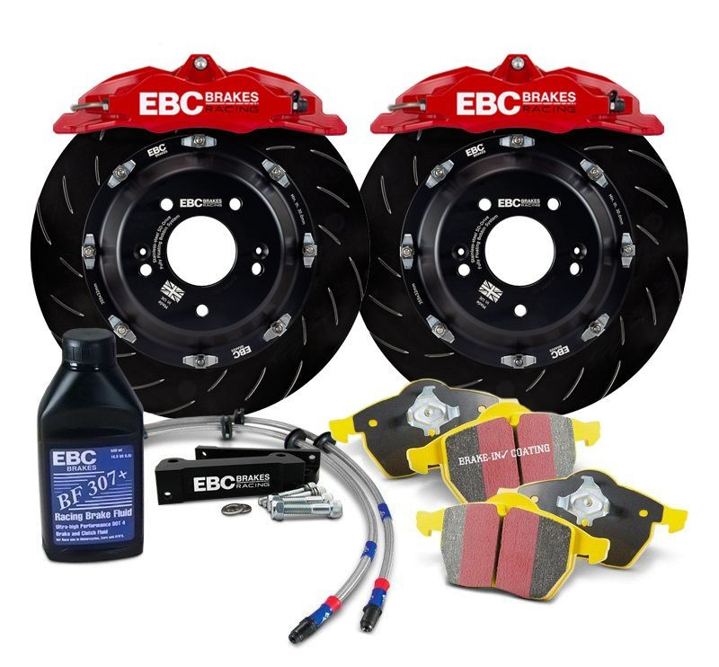 EBC 4 Pistons 330x28mm BBK Big Brake Kit for 16-25 Miata MX-5 ND [Red]