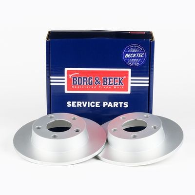 x2 Borg & Beck Rear Brake Discs Pair Fits Audi BBD4287 gallery