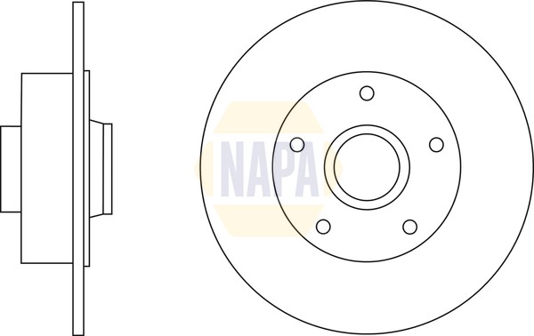 2x Brake Discs Pair Solid fits RENAULT MEGANE EZ1T, Mk3 2.0 Rear 2008 on 260mm gallery