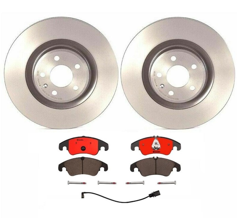 Brembo Front Brake Kit Ceramic Pads Vented UV Disc Rotors 345mm for Audi S4 S5