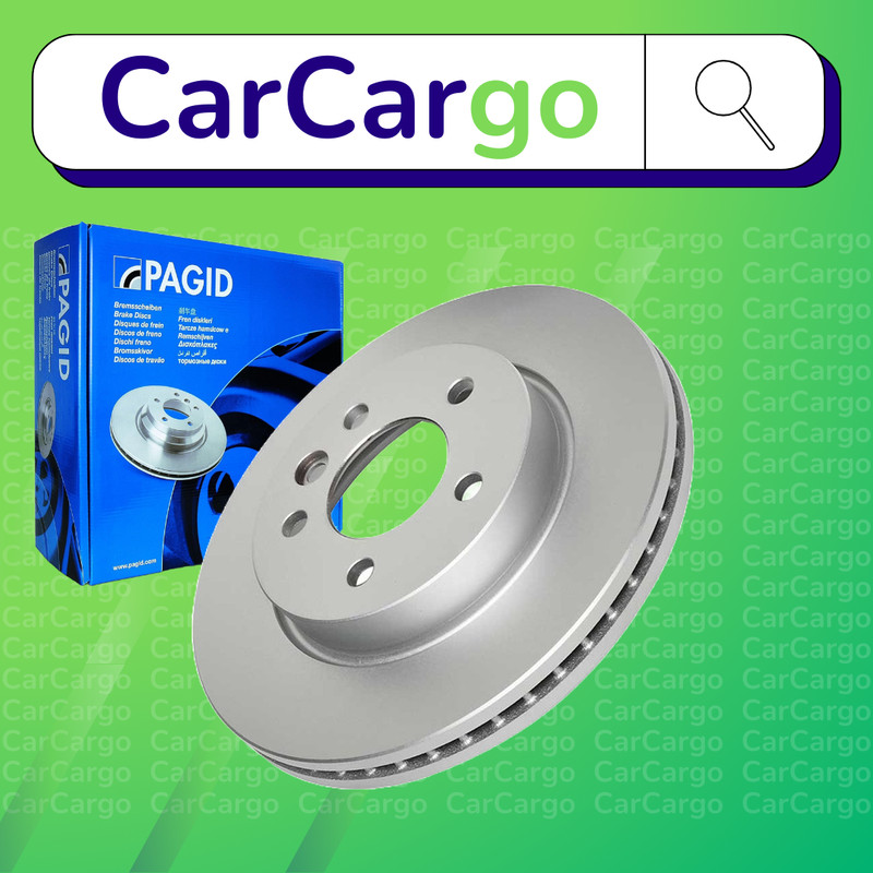 Pagid Vented Front Brake Discs Pair For VW Amarok 2.0 TSI 2010-2016 303 mm