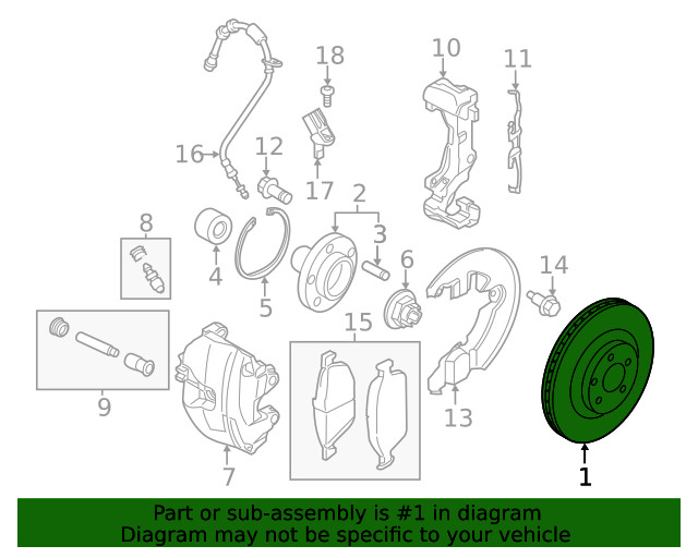 Genuine Ford Disc Brake Rotor Front KV6Z-1125-A gallery