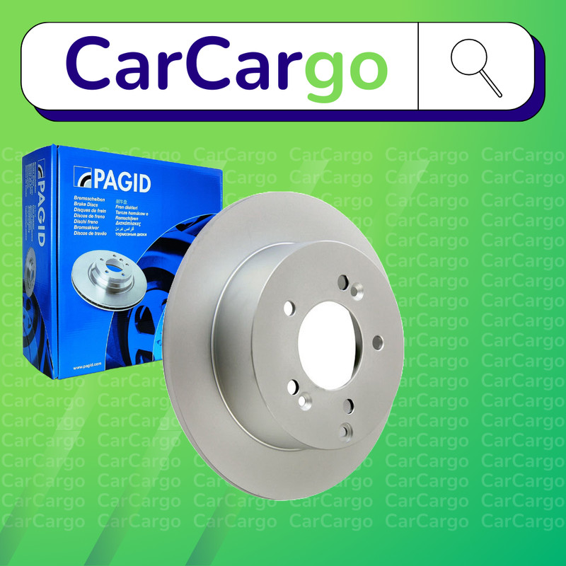 Pagid Solid Rear Brake Discs Pair For Kia Carens 2.0 CRDi 135 2009-2013 275 mm