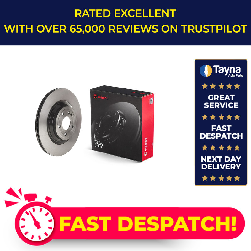 2x Brake Discs Pair Vented fits MERCEDES GLS400D X167 2.9D Rear 2019 on 345mm