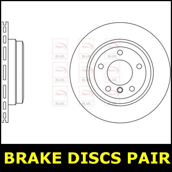 Brake Discs Pair Rear FOR BMW E91 143bhp 2.0 318d 318i 07->12 CHOICE1/2 Blue gallery