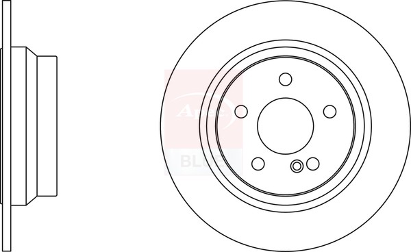 2x Brake Discs Pair Solid fits MERCEDES E200 2.2D Rear 02 to 16 300mm Set New gallery