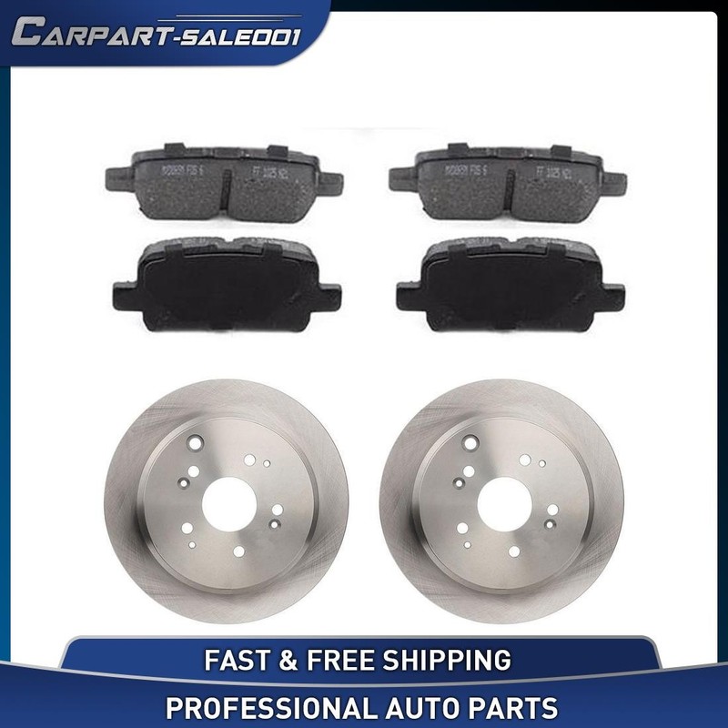OE Rear Disc Brake Rotors Brake Pads Kit for Honda Odyssey 2002-2004