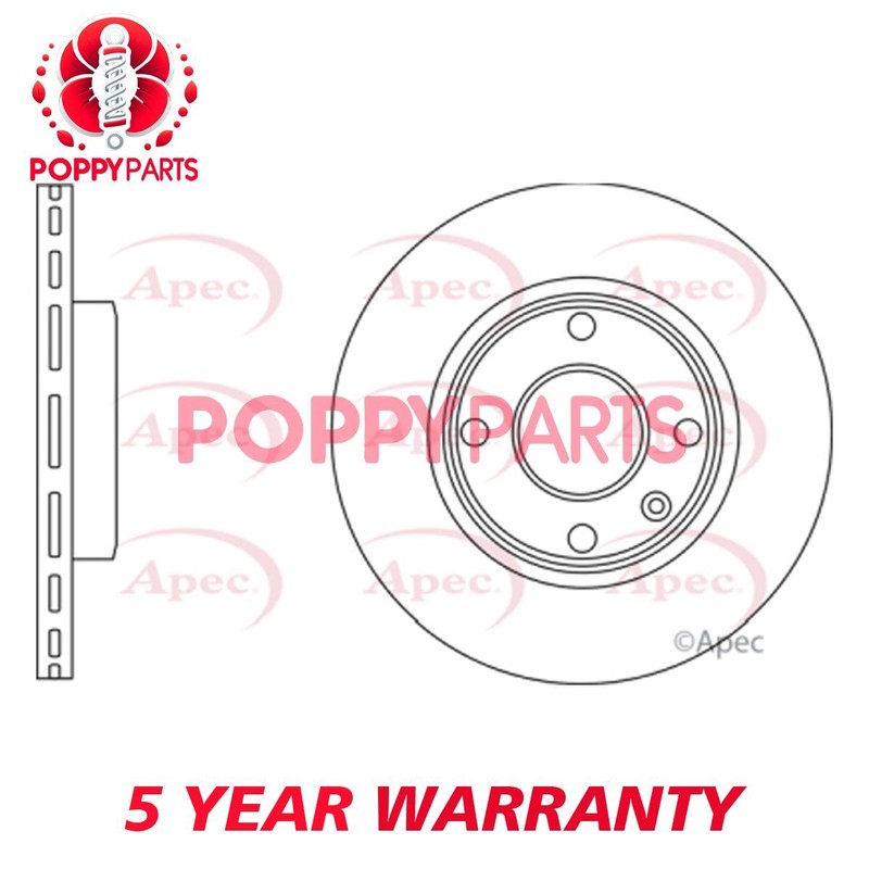 Fits Vauxhall Viva 2015-2019 1.0 GCP Front Brake Disc 13584676