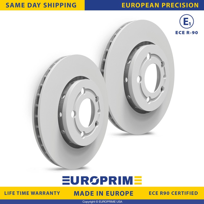 10.08 inch Rear Brake Rotors Set for 01-06 Audi TT Quattro 02-03 VW Golf R32