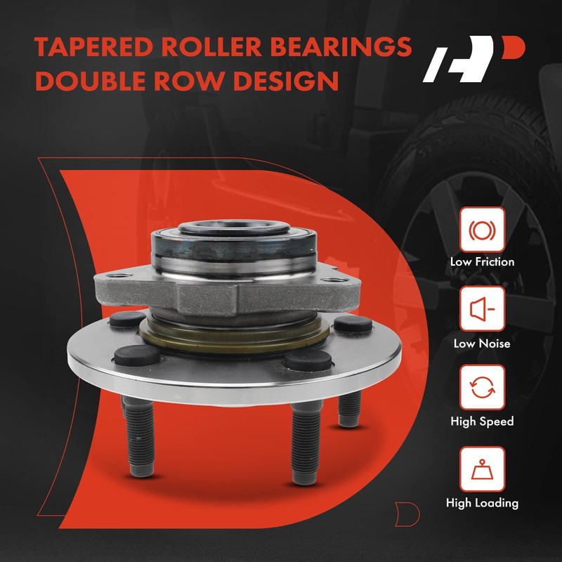 A-Premium Front Rotor & Pads & Wheel Hub & Bearing for Dodge Ram 1500 2002-2005 gallery