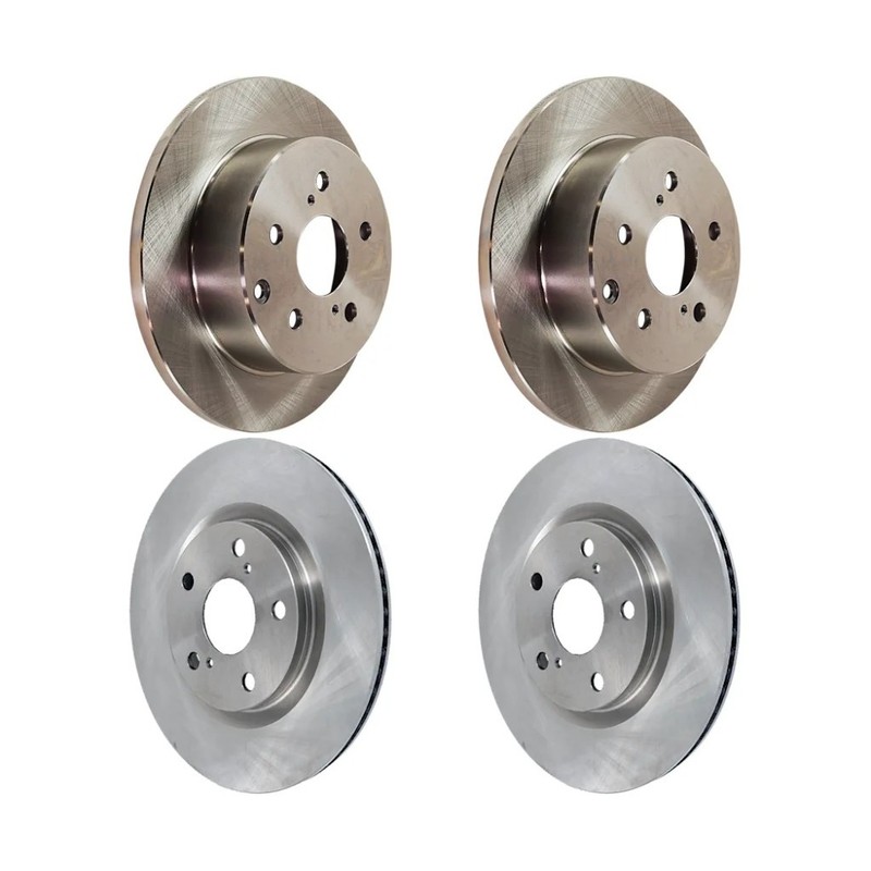 For Toyota RAV4 2006-2018 Brake Discs Front and Rear Cast Iron Plain Surface