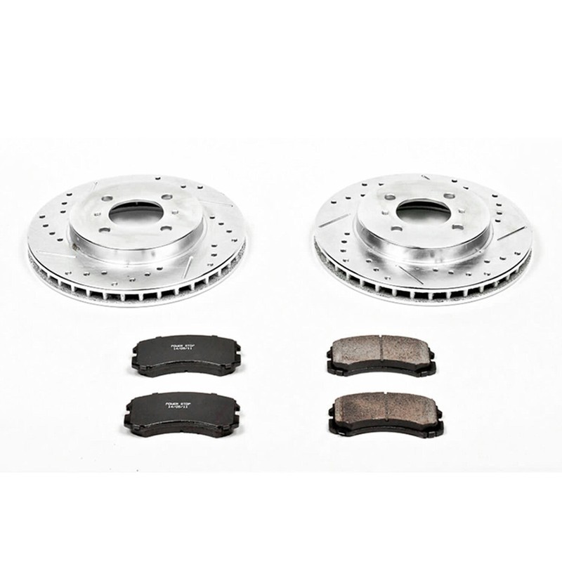 KC1215 Powerstop 2-Wheel Set Brake Kit With Calipers Front for Mitsubishi Lancer gallery
