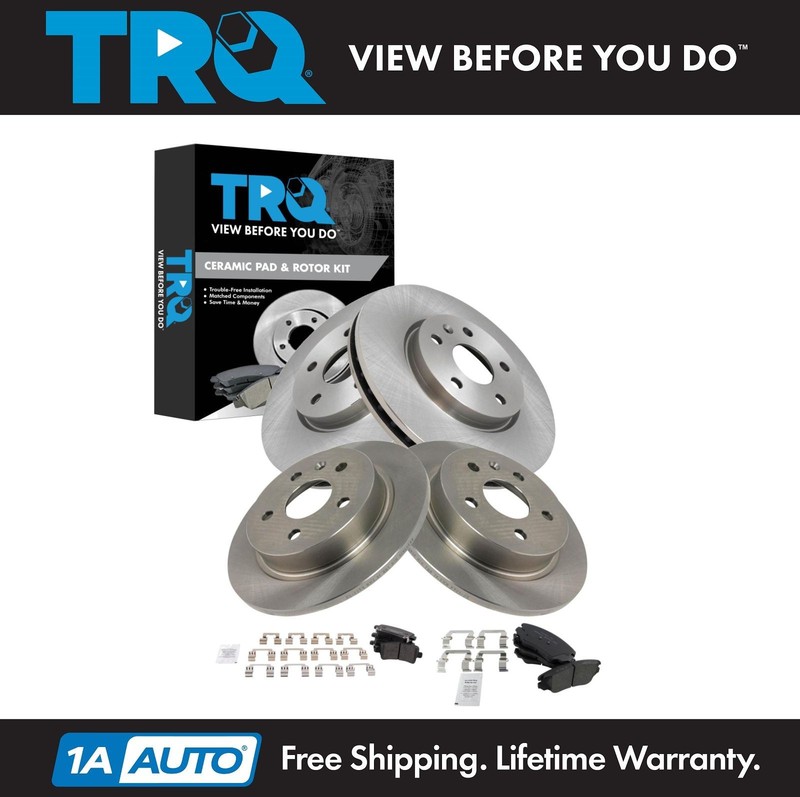 TRQ Brake Pad & Rotor Kit Ceramic Fits 2014-2017 Buick Regal