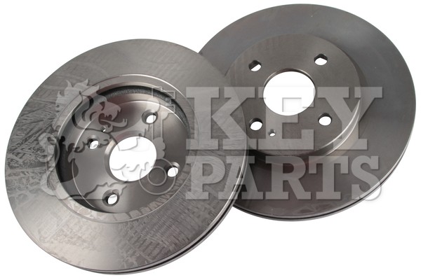 2x Brake Discs Pair Vented Front 258mm KBD4700 Key Parts Set DN2033251 DF7133251 gallery