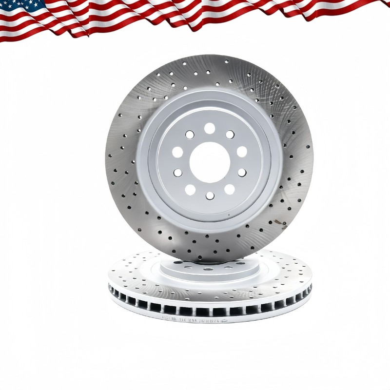 4X Heat Resist 2PC Vent Brake Rotors Fit Maserati Ghibli Quattroporte 2017-2022 gallery