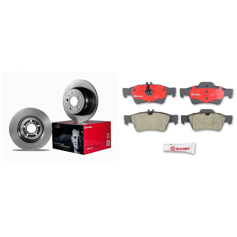 Brembo Rear Brake Kit 320mm Disc Rotors Ceramic Pads For MB R230 SL550 Sport Pkg gallery