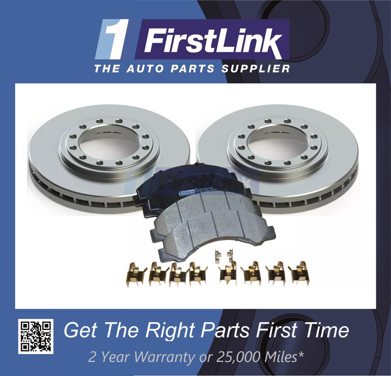 ISUZU NKR NMR NLR NQR Grafter 2007- 2014 SRW 3.0D 3.5T Front Brake Discs Pads