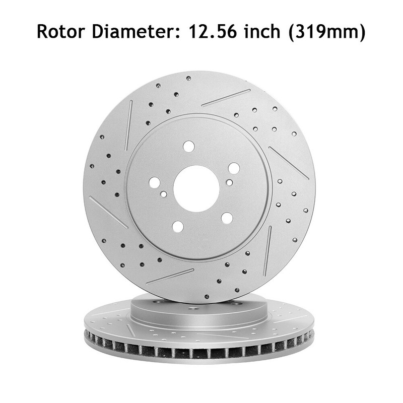 Front Drilled Disc Brake Rotors for Toyota Highlander Lexus RX330 RX350 RX400h gallery