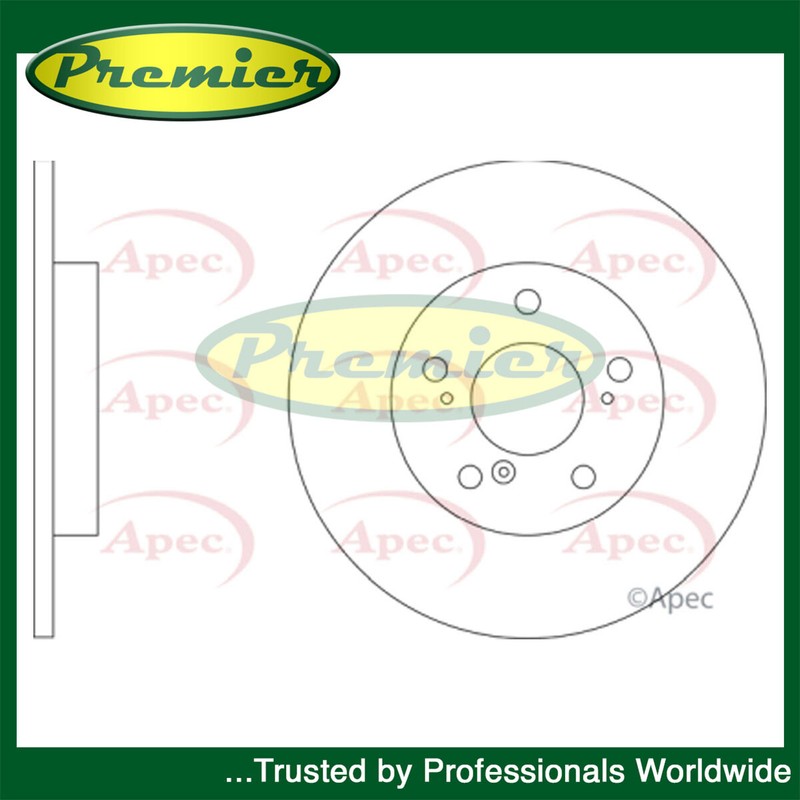 Premier Rear 1x Brake Disc Fits Honda Civic 2015-2017 2.0 42510TV8E00