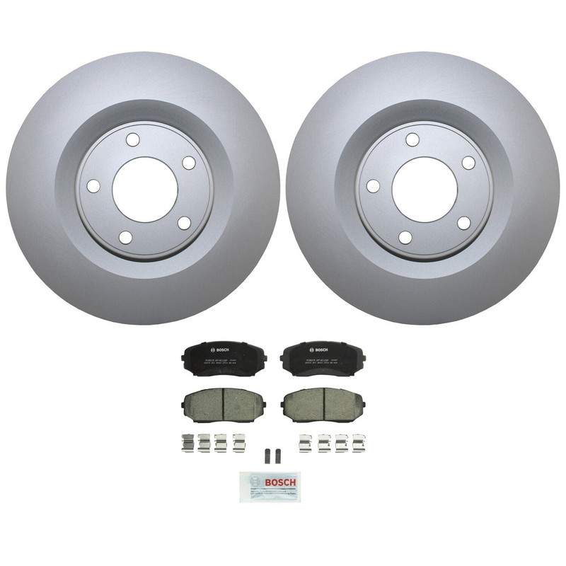 Front Brake Kit 320mm Disc Rotors & Bosch Ceramic Pads For Ford Edge Lincoln MKX gallery