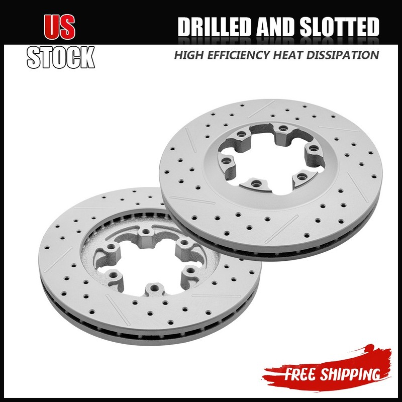 2x Front Disc Brake Rotors for Chevy Colorado GMC Canyon Isuzu I-280 I-290