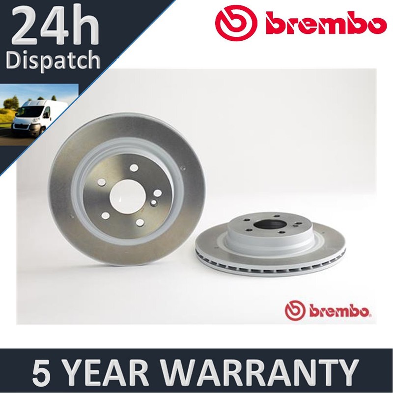 Fits Mercedes C-Class 2007- E-Class 2009-2016 Brembo Rear Brake Discs #2